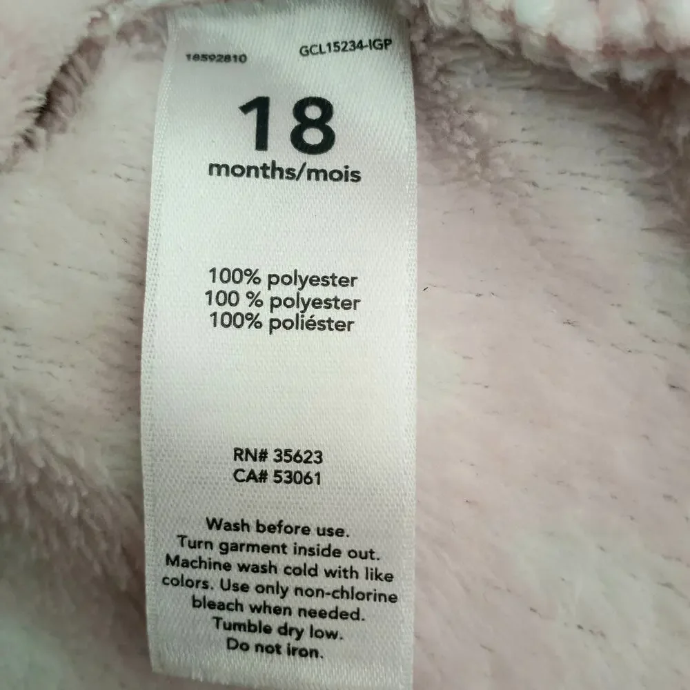 Carter's Hooded Polka Dot Fleece Vest w/ Ears!